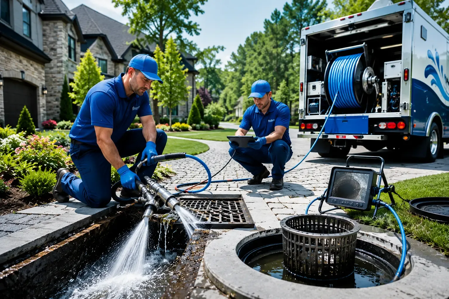 Local outdoor drain cleaning professionals in La Plume, PA